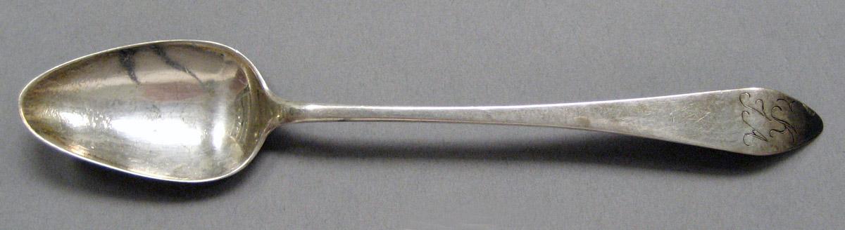 1998.0004.3660 Silver spoon upper surface