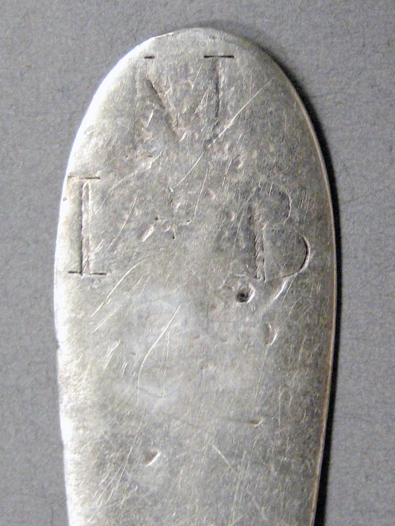 1998.0004.3661 Silver spoon engraving