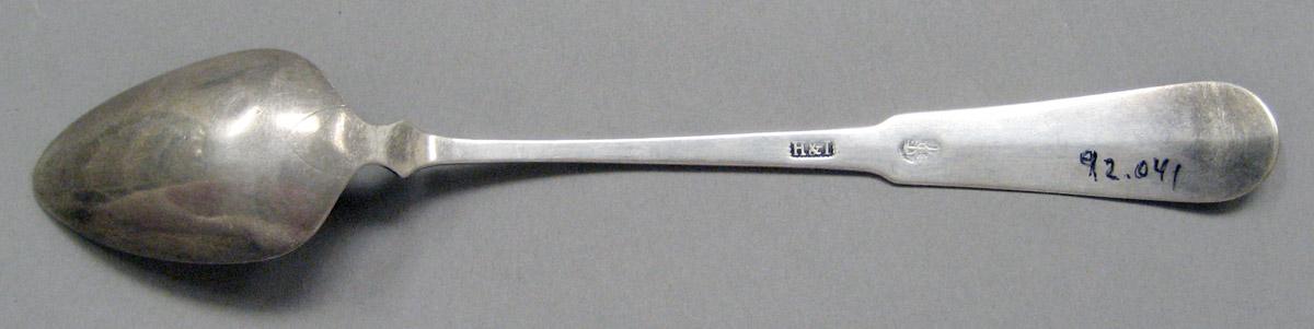 1998.0004.3666 Silver spoon underside