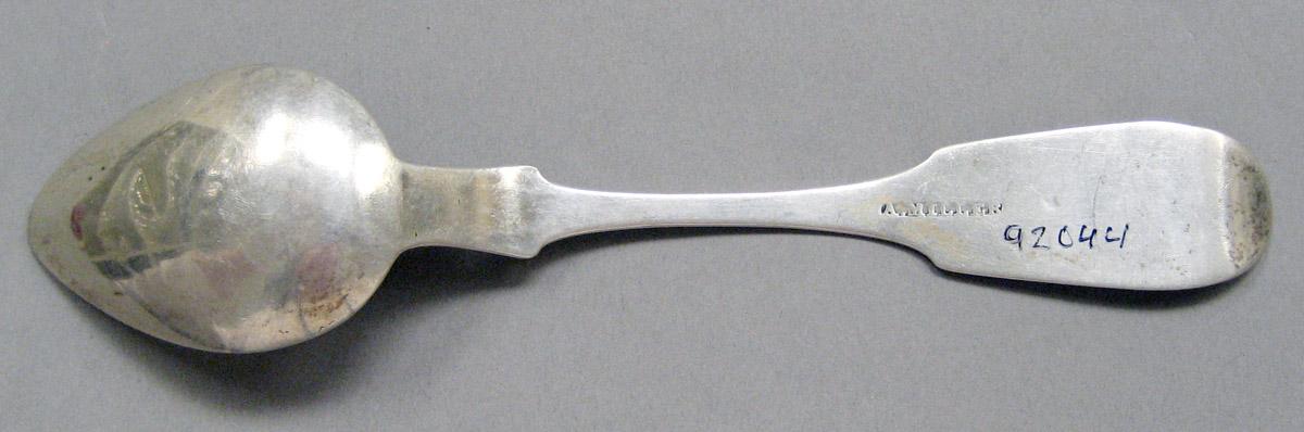 1998.0004.3669 Silver spoon underside