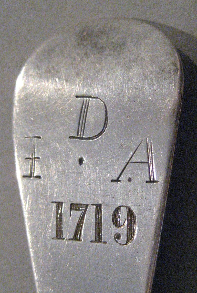 1998.0004.366 Silver Spoon engraving