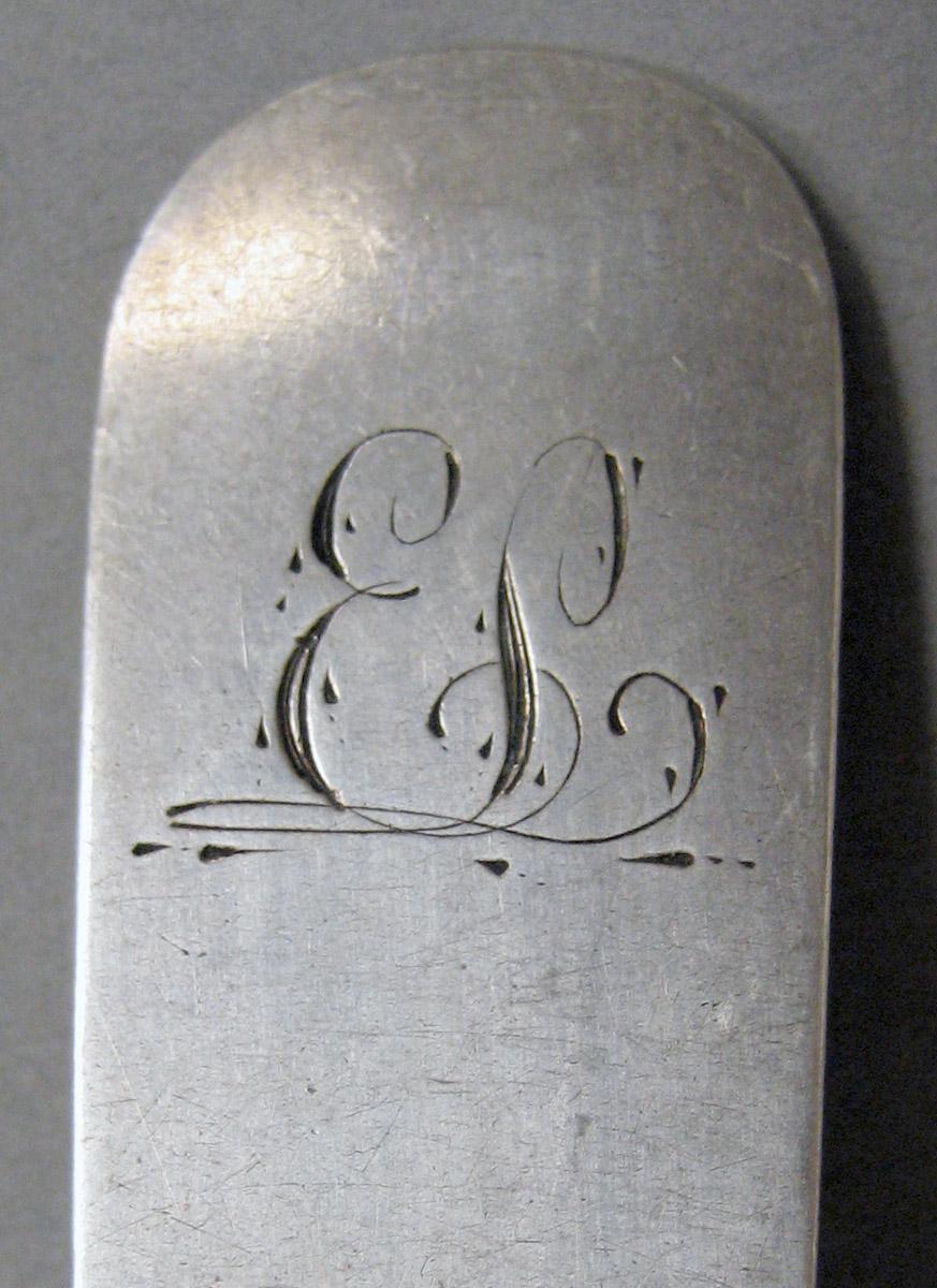 1998.0004.3672 Silver spoon engraving