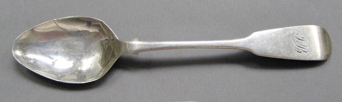 1998.0004.3673 Silver spoon upper surface