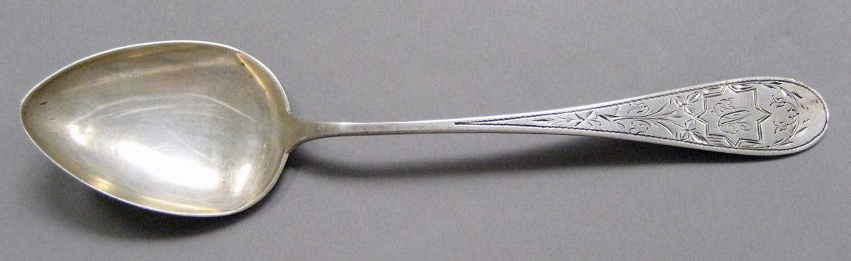 1998.0004.3674 Silver spoon upper surface