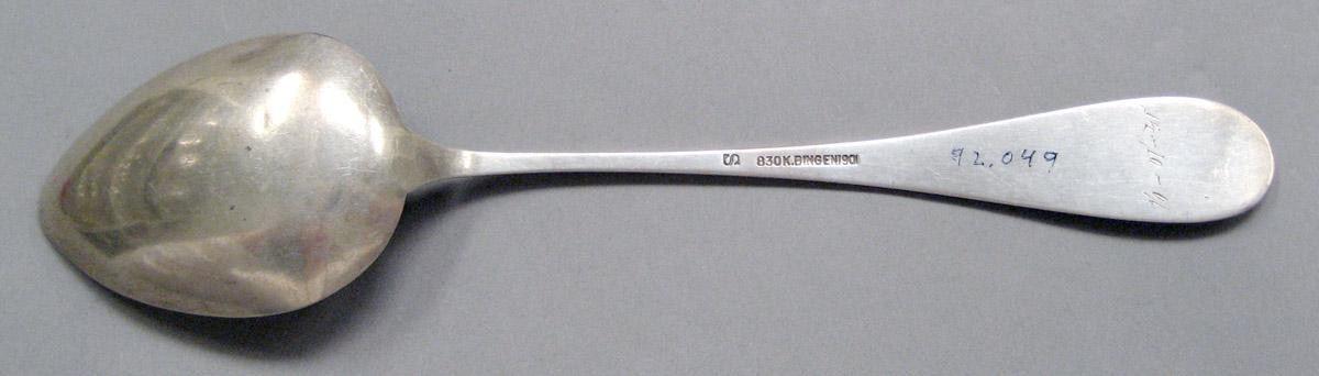 1998.0004.3674 Silver spoon underside