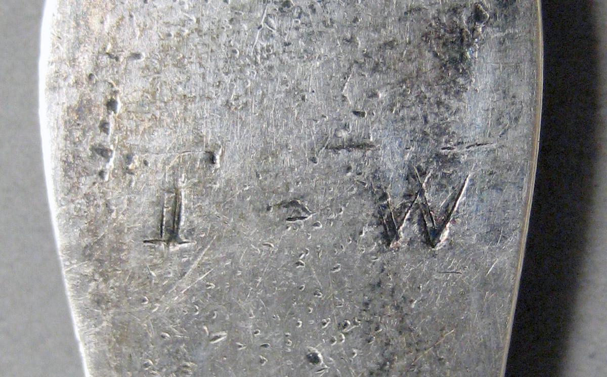 1998.0004.3676 Silver spoon engraving