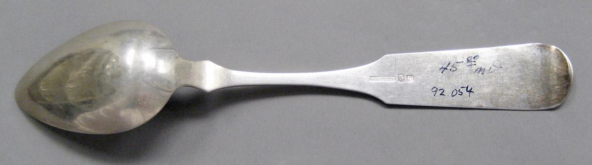 1998.0004.3679 Silver spoon underside