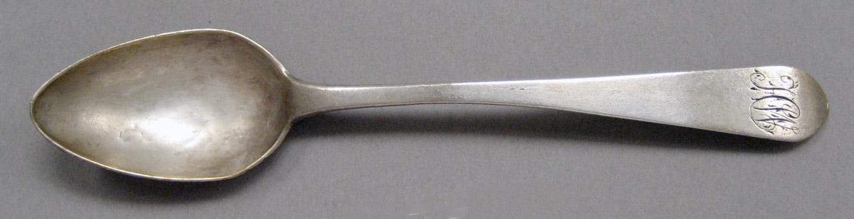1998.0004.3681 Silver spoon upper surface