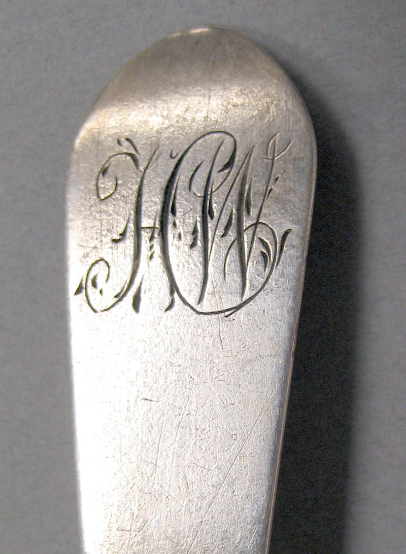 1998.0004.3681 Silver spoon engraving