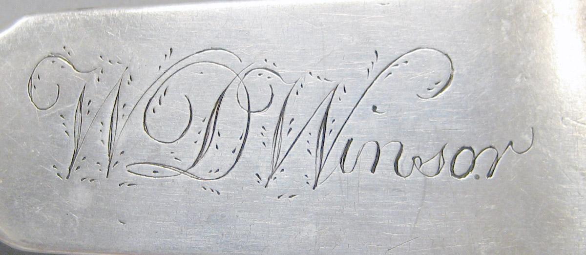 1998.0004.3682 Silver spoon engraving