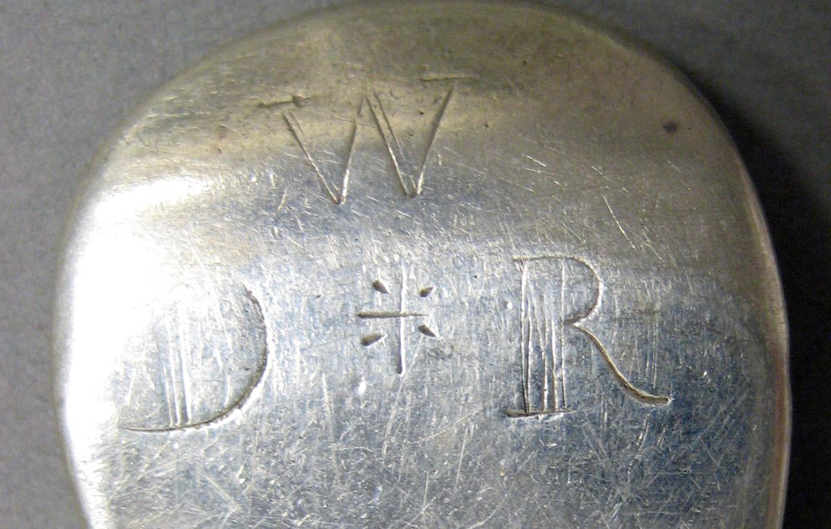 1998.0004.3685 Silver spoon engraving underside
