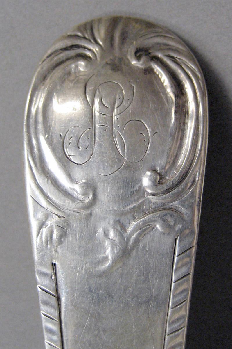 1998.0004.3686 .001 Silver spoon engraving