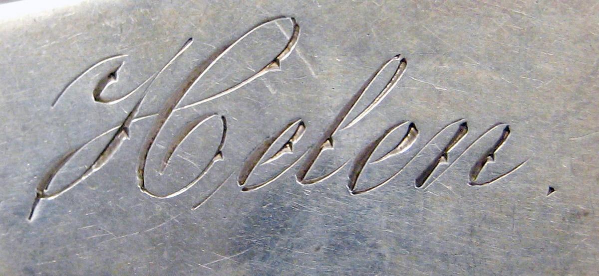 1998.0004.3687.002 Silver spoon engraving underside