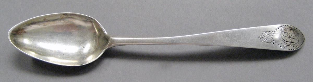 1998.0004.3688 Silver spoon upper surface