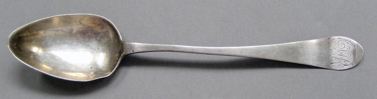 1998.0004.3689 Silver spoon upper surface