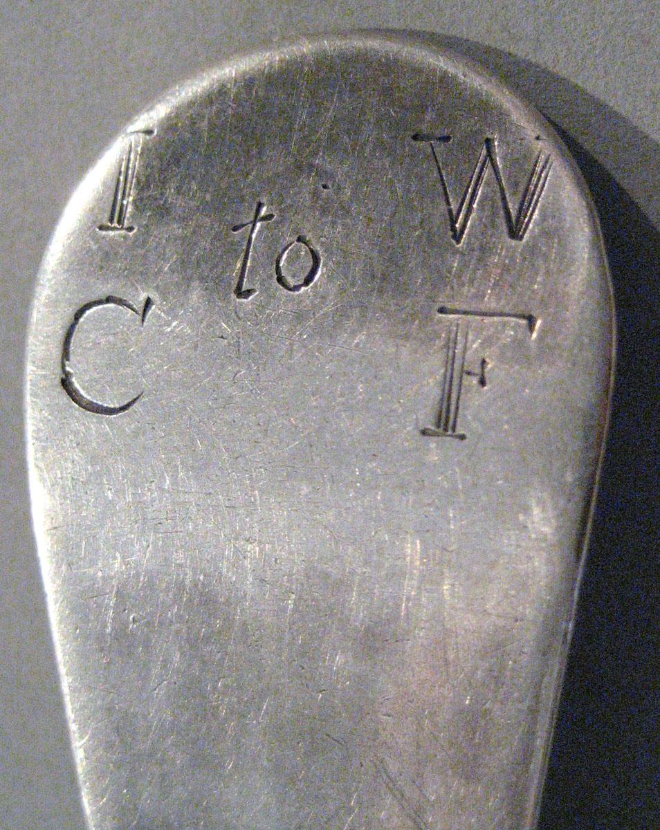 1998.0004.368 Silver Spoon engraving