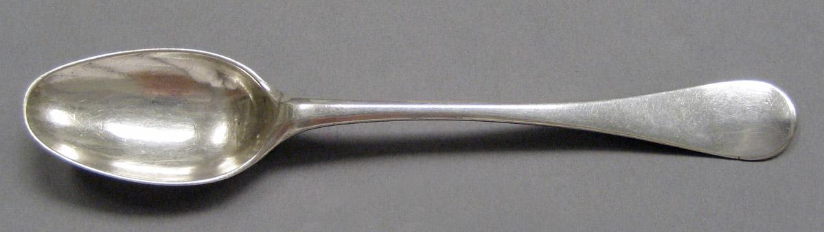 1998.0004.3690 Silver spoon upper surface