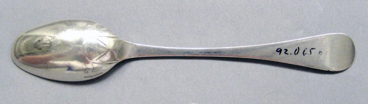 1998.0004.3690 Silver spoon underside