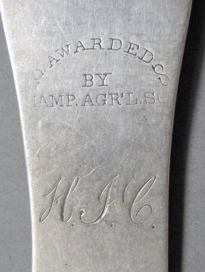 1998.0004.3691 Silver spoon engraving