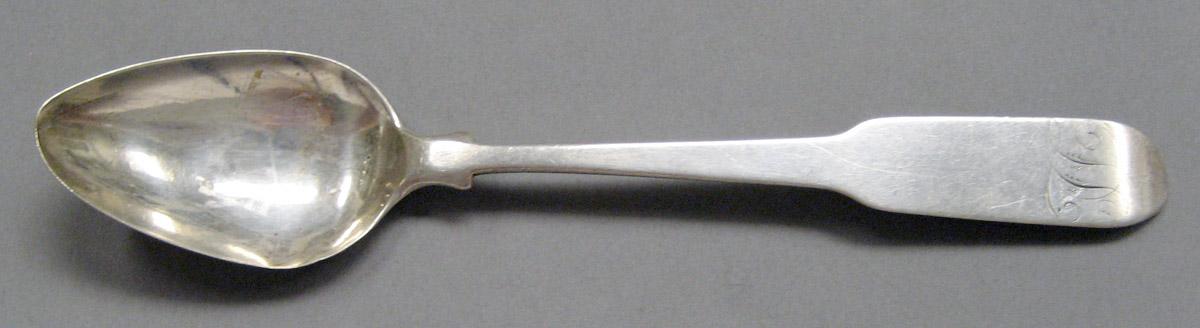 1998.0004.3692 Silver spoon upper surface