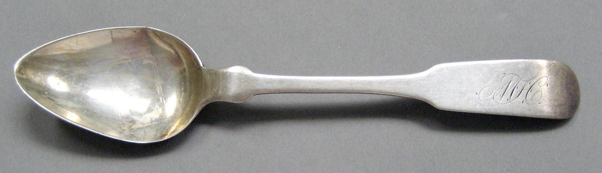 1998.0004.3693 Silver spoon upper surface