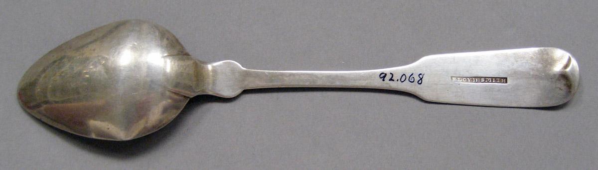 1998.0004.3693 Silver spoon underside