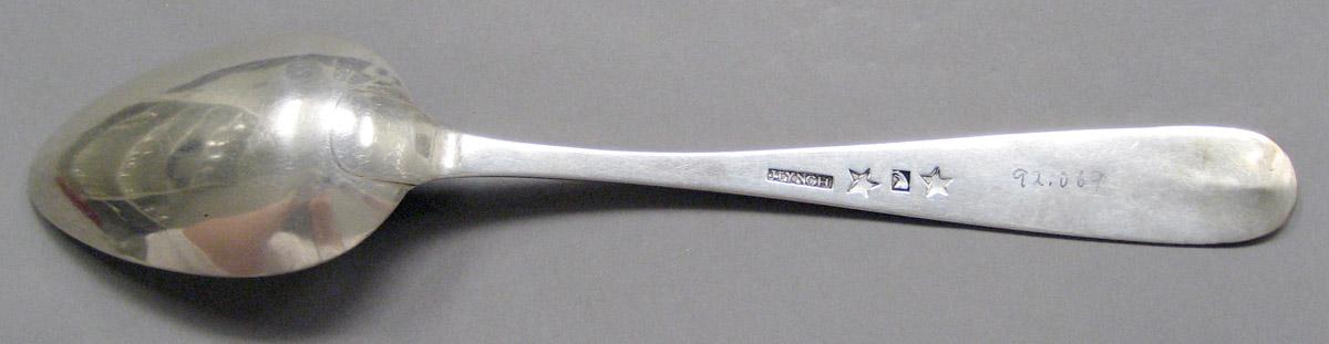 1998.0004.3694 Silver spoon underside