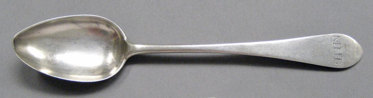 1998.0004.3695 Silver spoon upper surface