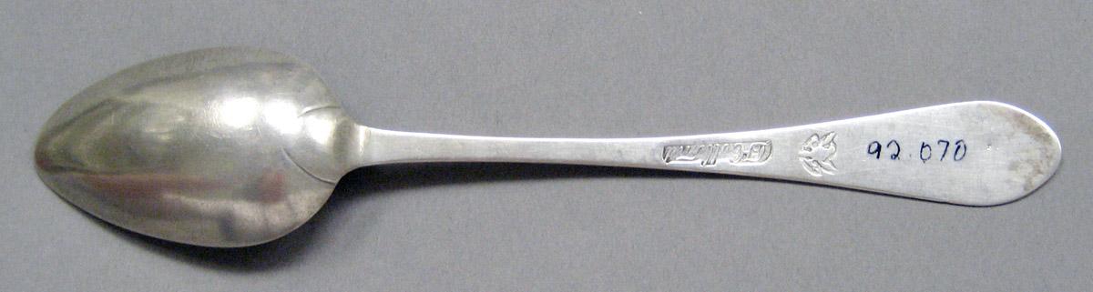 1998.0004.3695 Silver spoon underside