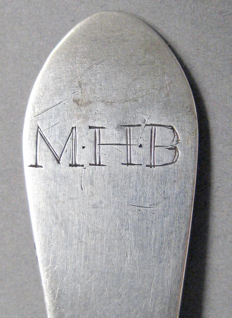 1998.0004.3695 Silver spoon engraving