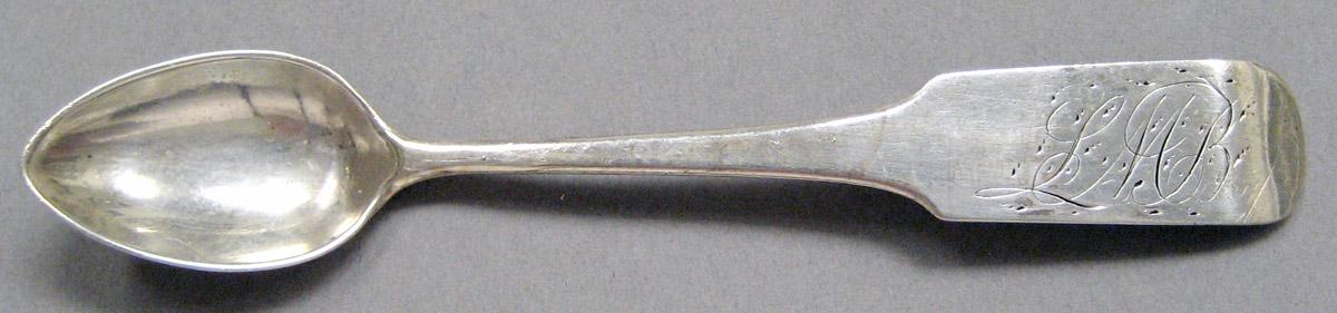 1998.0004.3696 Silver spoon upper surface