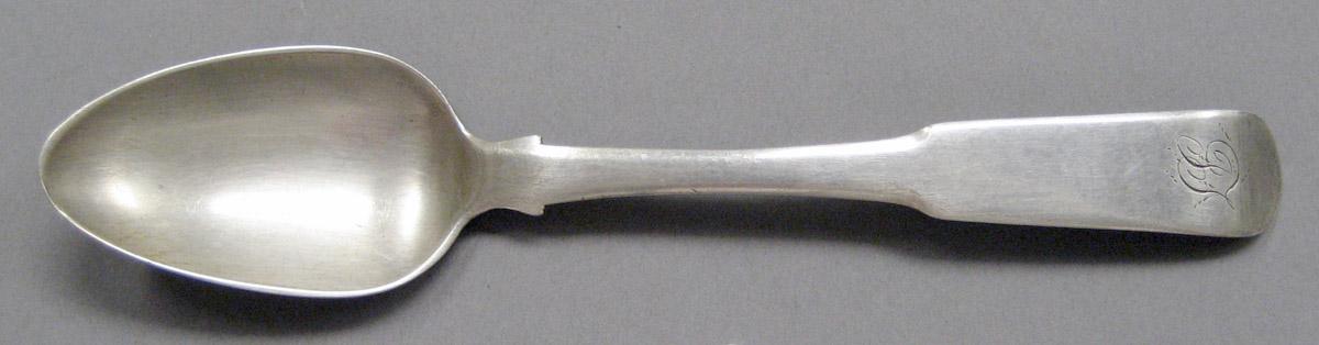 1998.0004.3699 Silver spoon upper surface
