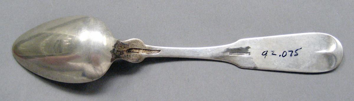 1998.0004.3700 Silver spoon underside