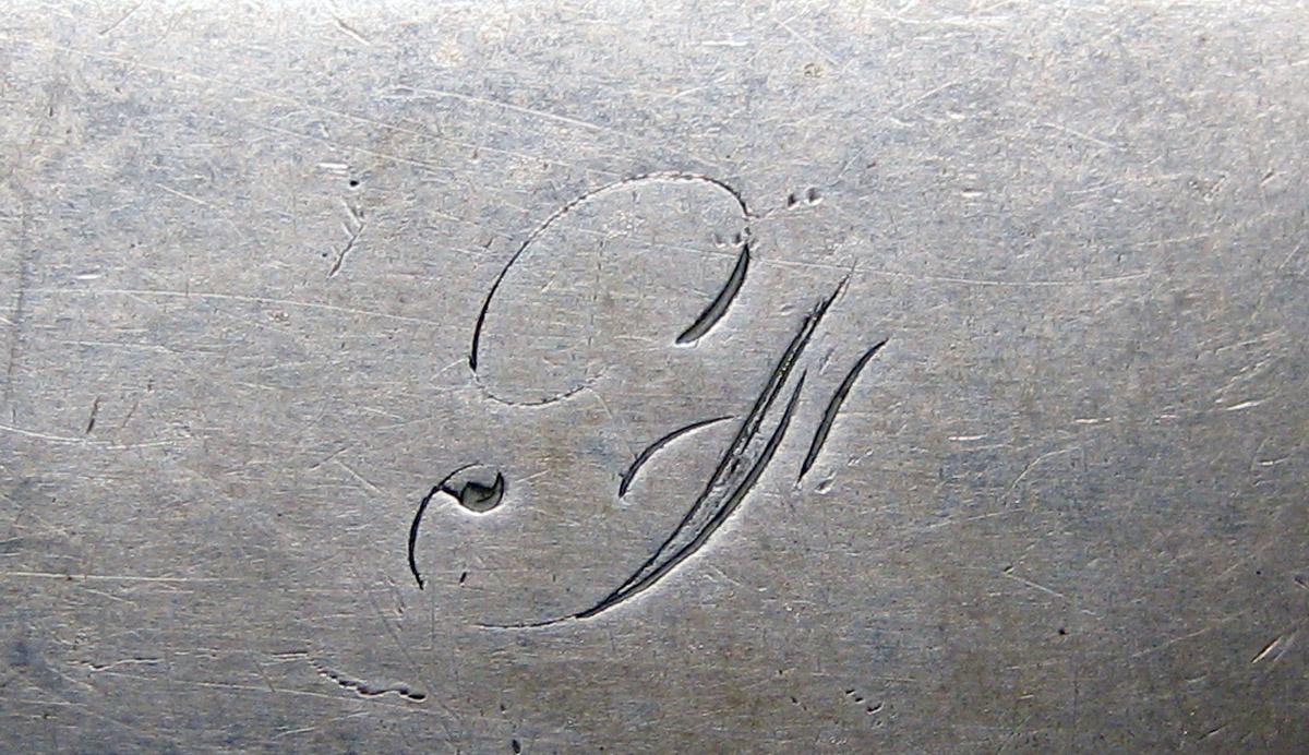1998.0004.3700 Silver spoon engraving