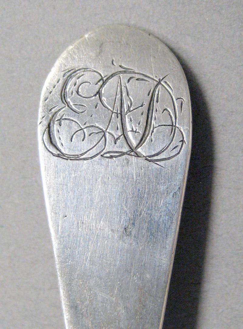 1998.0004.3702.001 Silver spoon engraving