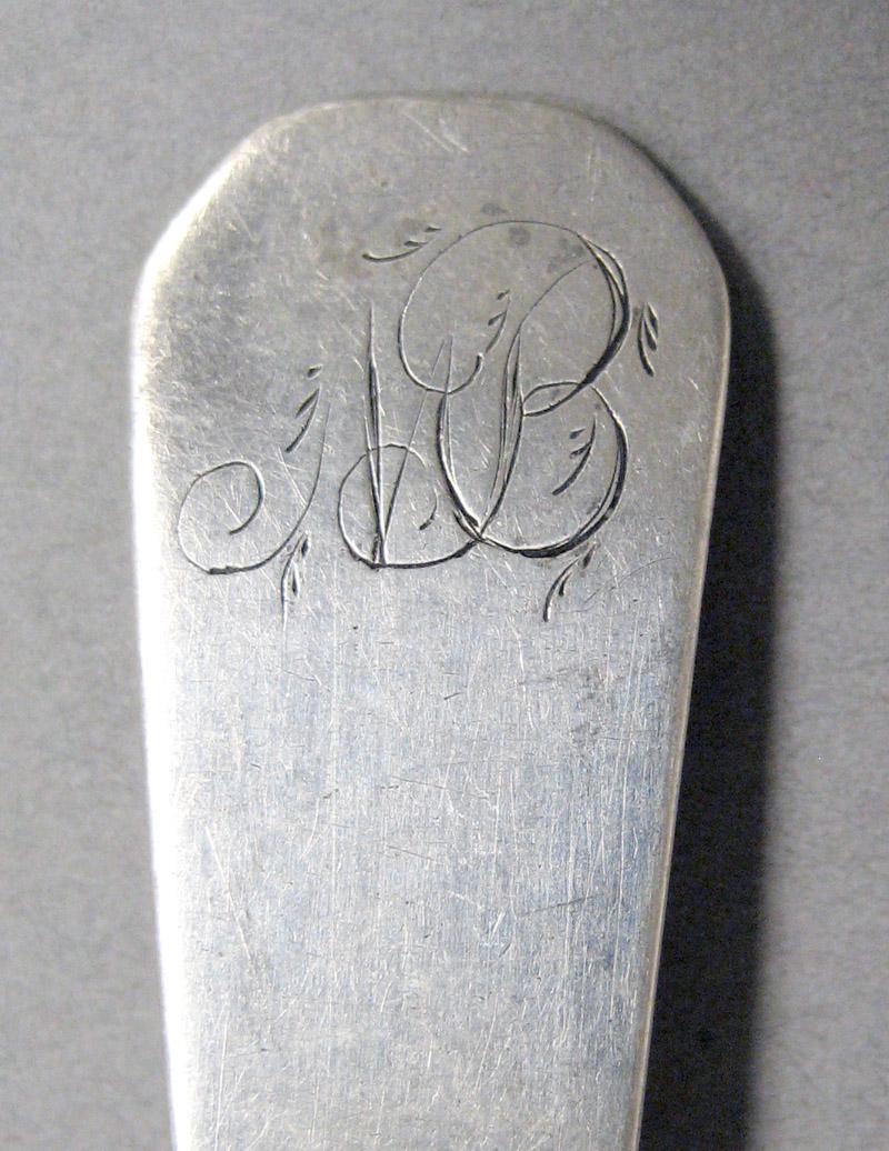 1998.0004.3703 Silver spoon engraving