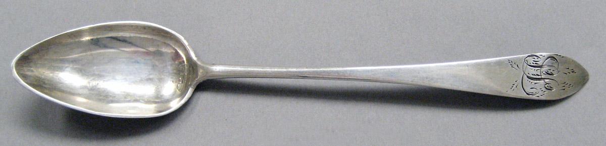 1998.0004.3705 Silver spoon upper surface