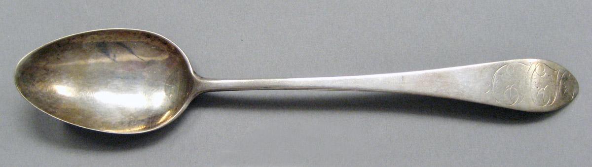 1998.0004.3706 Silver spoon upper surface