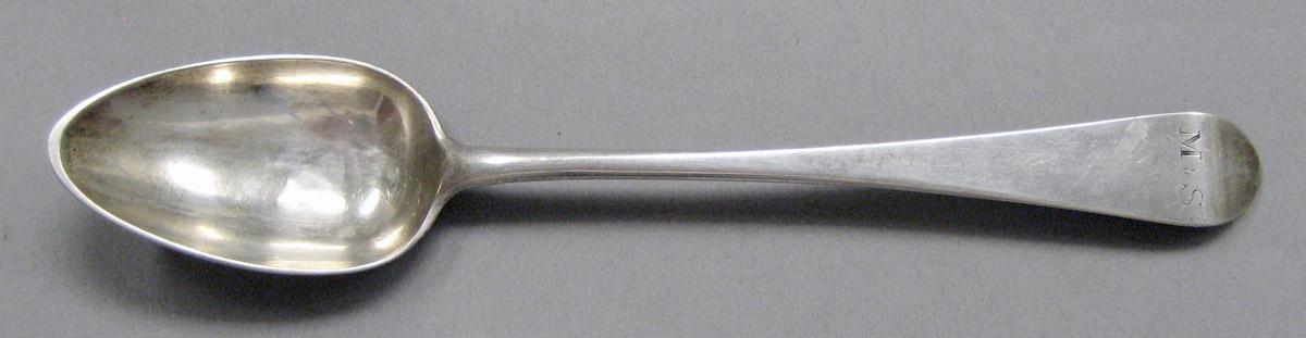 1998.0004.3707 Silver spoon upper surface