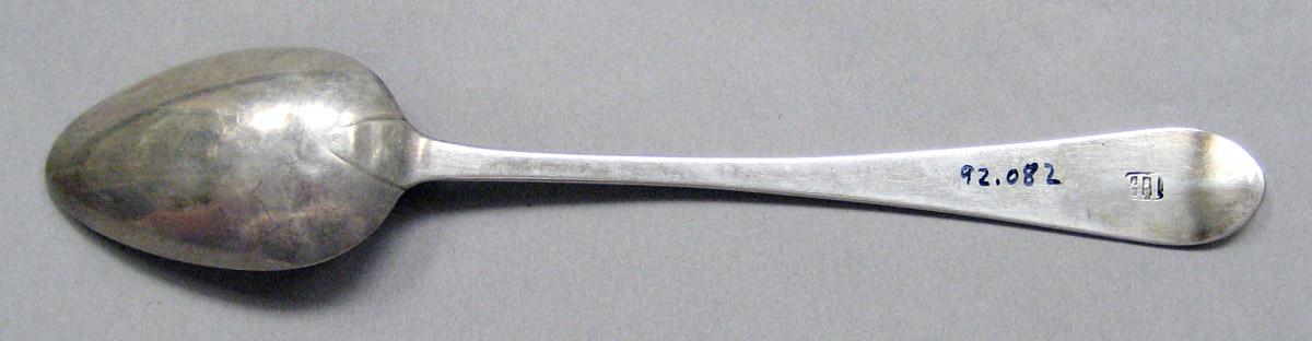 1998.0004.3707 Silver spoon underside