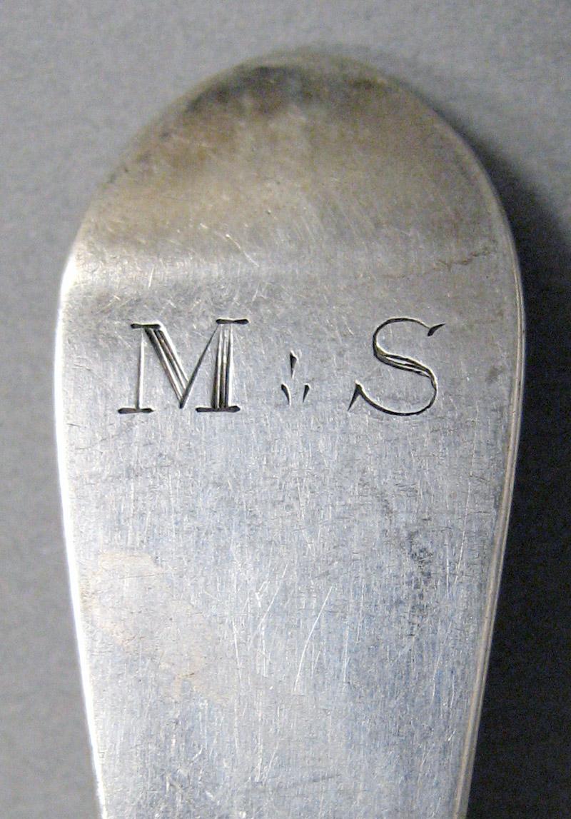 1998.0004.3707 Silver spoon engraving