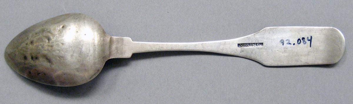 1998.0004.3709 Silver spoon underside