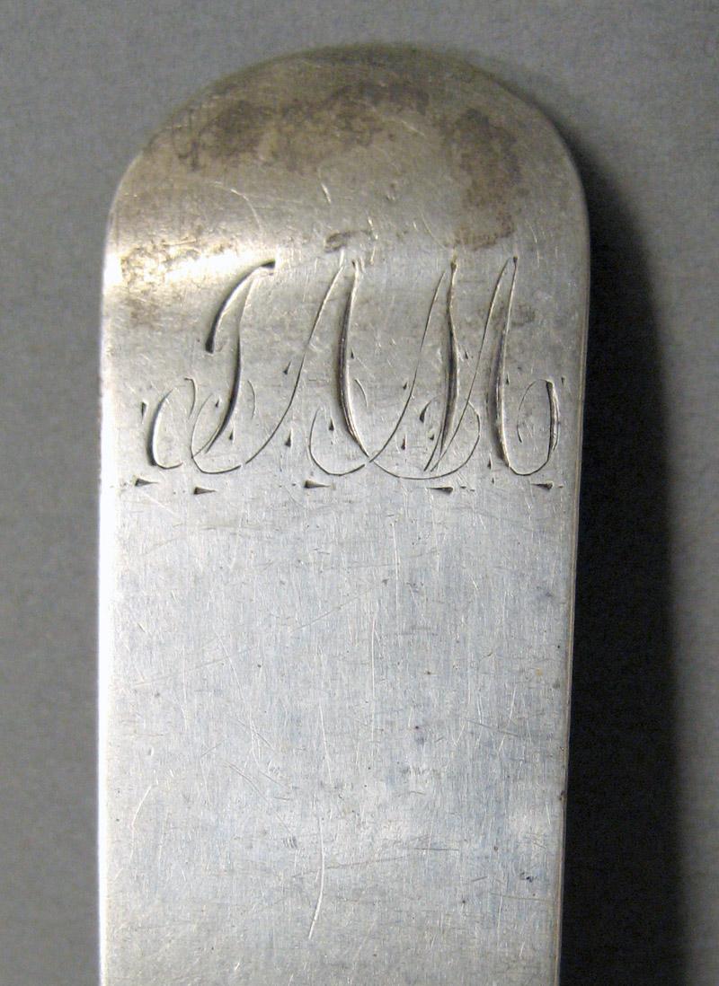 1998.0004.3710 Silver spoon engraving