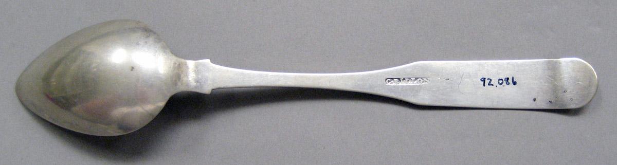 1998.0004.3711 Silver spoon underside