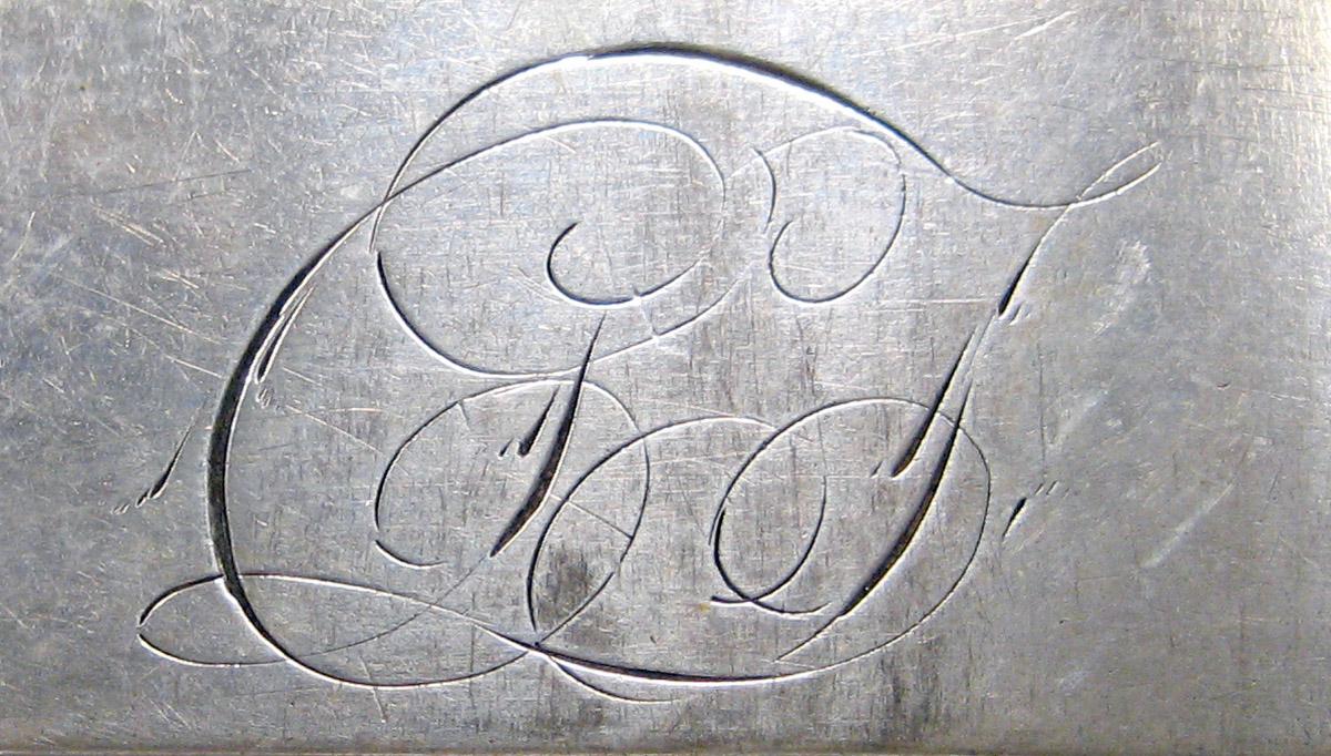 1998.0004.3711 Silver spoon engraving