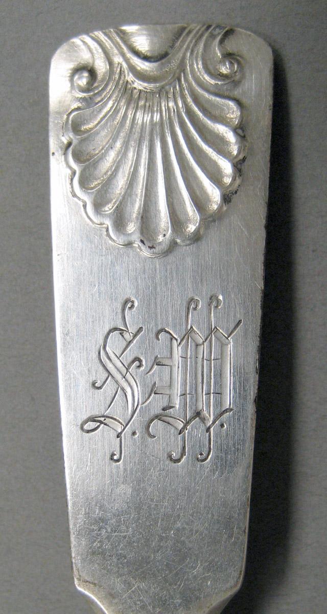 1998.0004.3712 Silver fork engraving