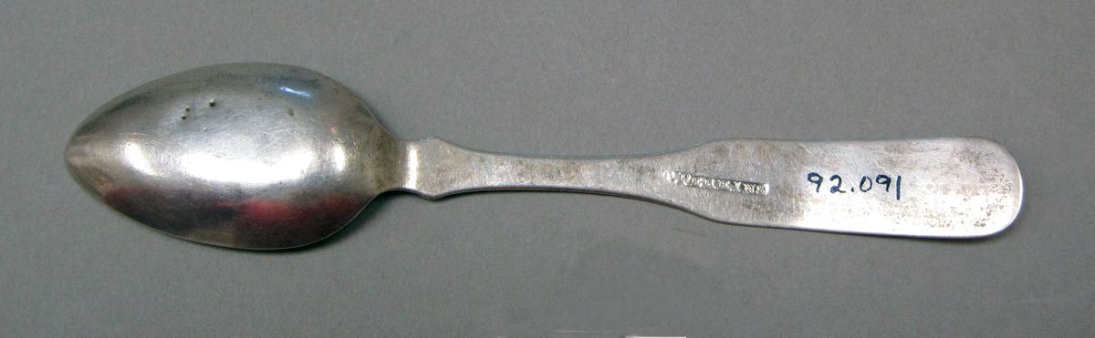 1998.0004.3716 Silver spoon underside