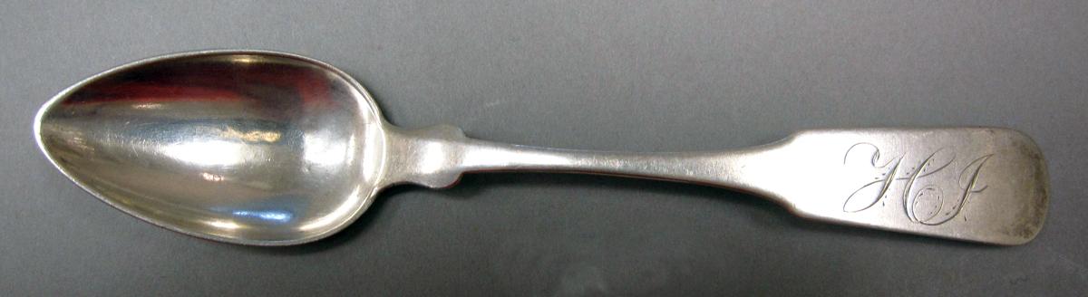 1998.0004.3717 Silver spoon upper surface