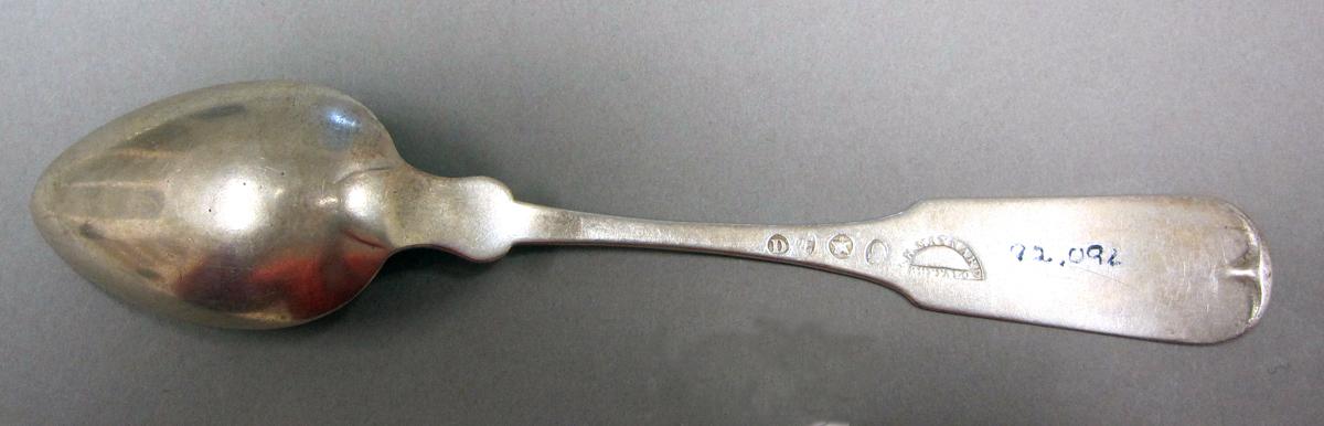 1998.0004.3717 Silver spoon underside