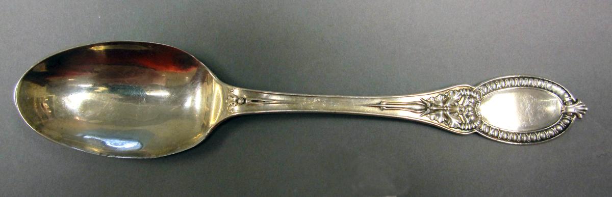 1998.0004.3718 Silver spoon upper surface